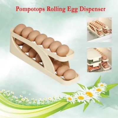 Double-Layer Automatic Roll-Down Egg Storage Rack