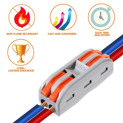 20 pcs Wire Connectors (24-14 AWG & Quick Release)